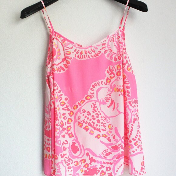 New with minor defect. Lilly Pulitzer Zoe Silk Cami Top, Size XS - Picture 1 of 5